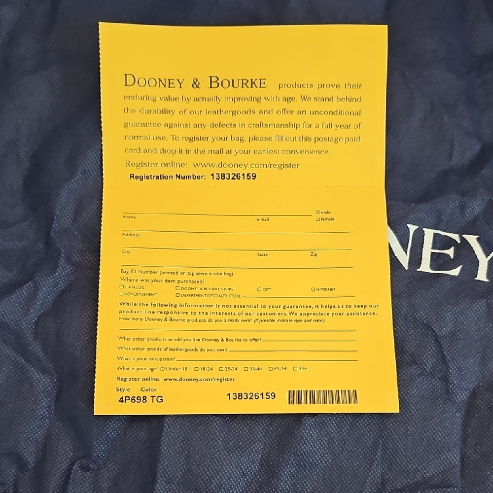 Dooney & Bourke Vibrant Orange Satchel - Picture 12 of 12